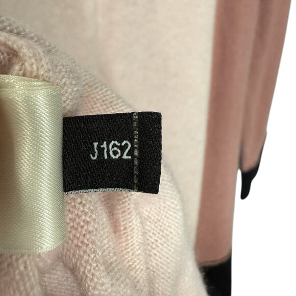 Kate‎ Spade Revolve M Colorblock Crewneck Sweater Pink Maroon Wool Cashmere Twee - Picture 9 of 10